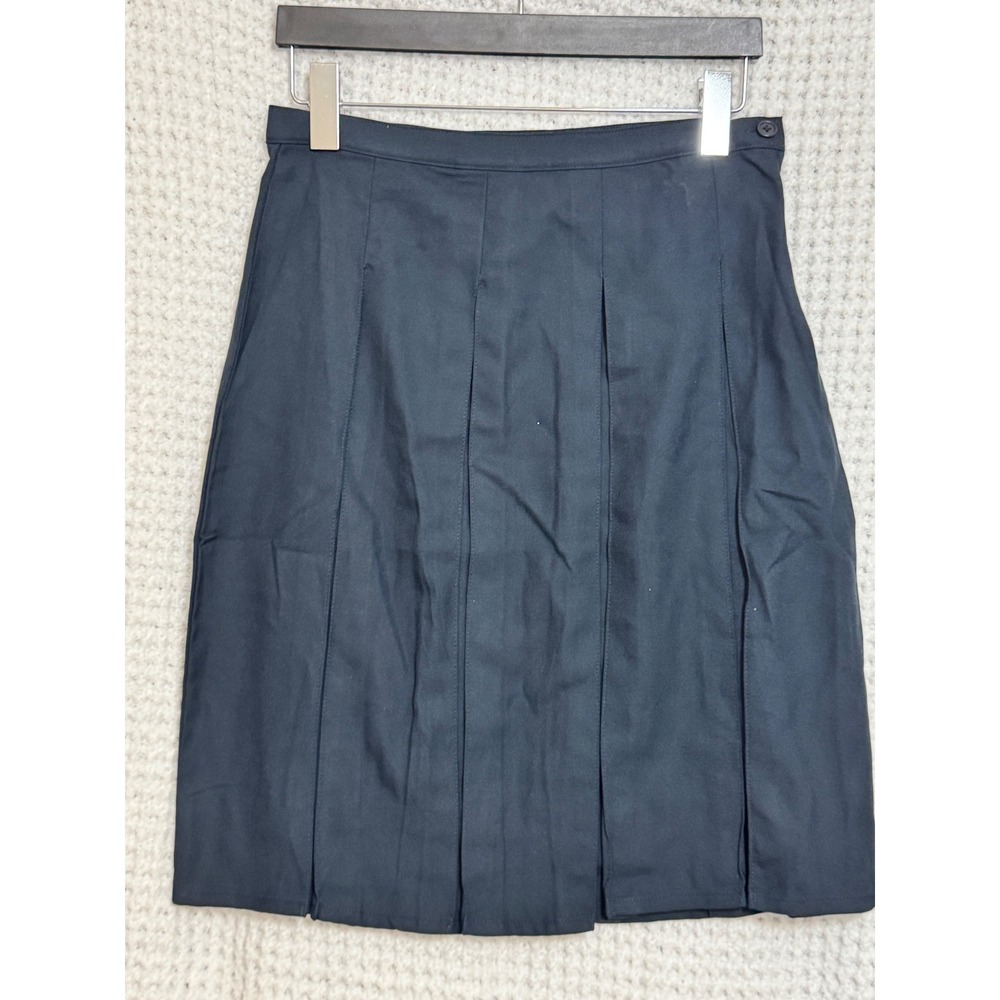 Lands' End Navy Blue Pleated Skirt Women's School Uniform‎ Style